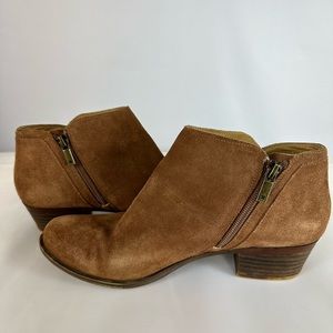 Lucky Brand Tan Suede Leather Ankle Boots (Size 7 1/2)